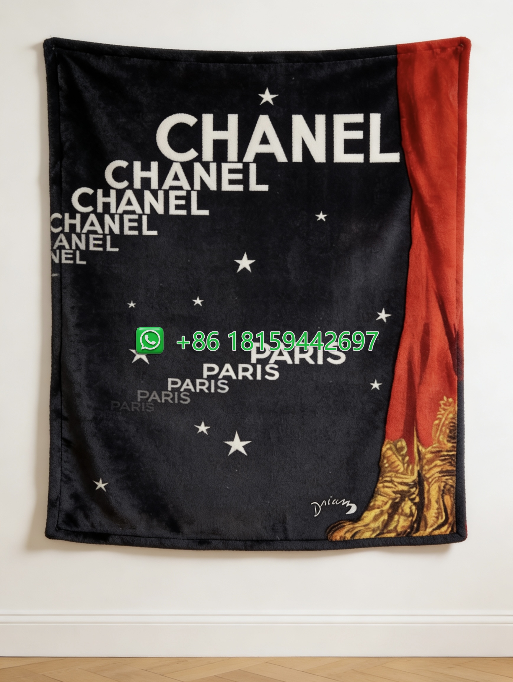 Chanel Throw Blankets